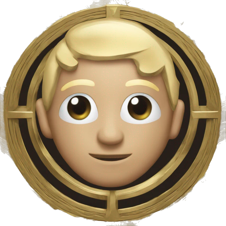 Cryptocurrency with symbols from three major coins emoji