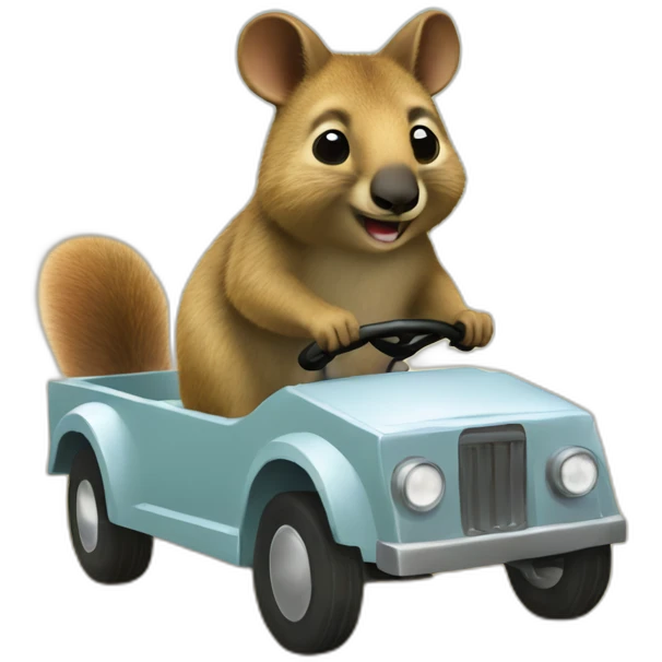 quokka wallaby driving emoji