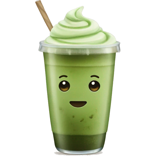 matcha ice coffee emoji