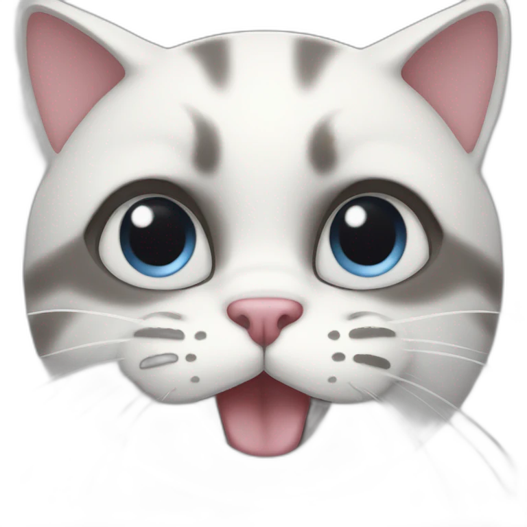 A cat doing sigma face  emoji