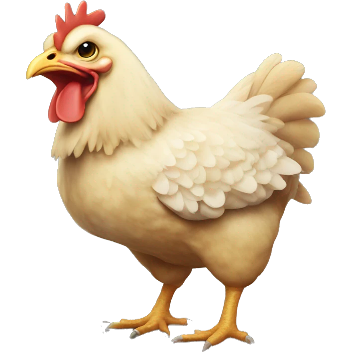 chicken but look like dinosaur emoji