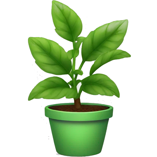 green potted plant emoji