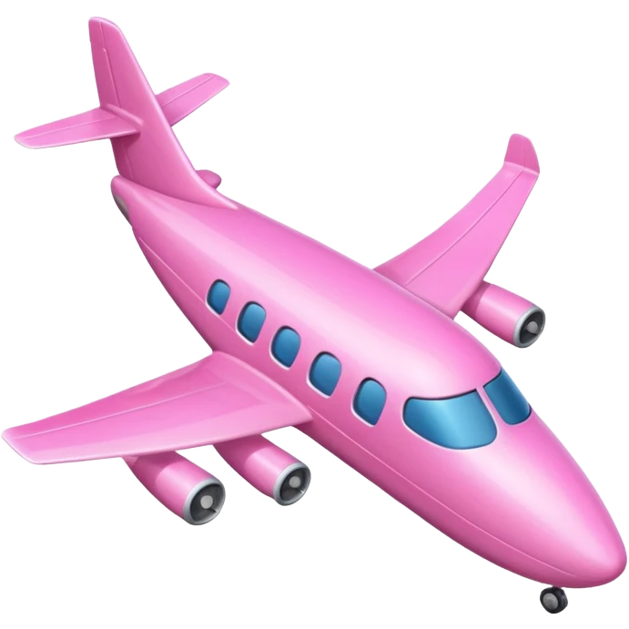 Pink plane emoji