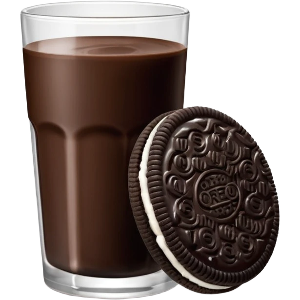 oreo with milk emoji