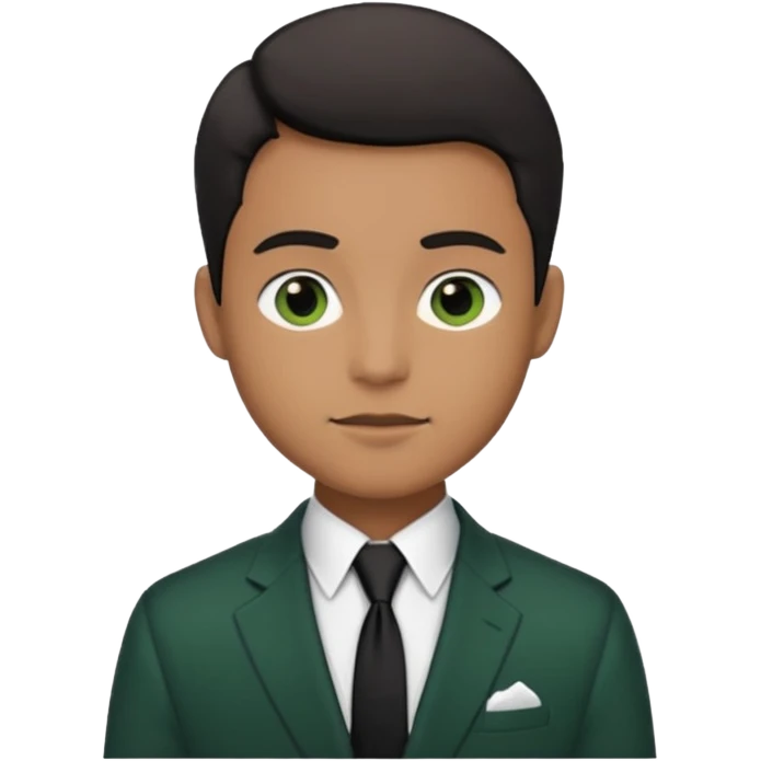 нарисуй человеа в тёмнозелёном пиджаке emoji