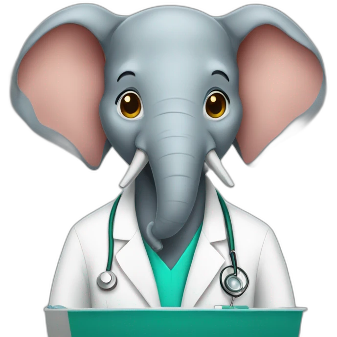 Elephant doctor emoji