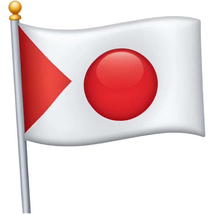 flag white and red circle emoji
