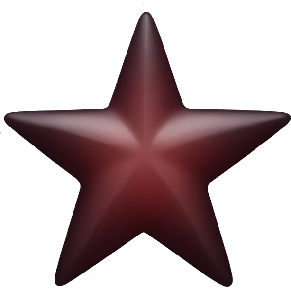Dark red star emoji