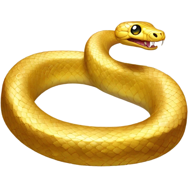 Golden snake emoji