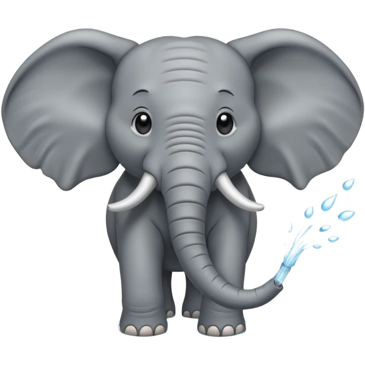 elephant spraying water emoji