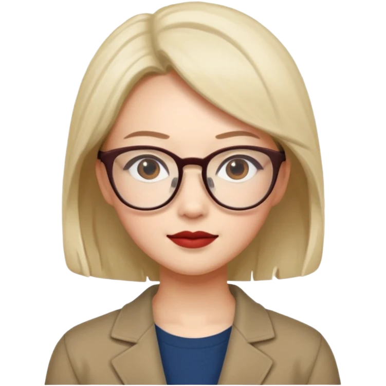 Mei Lee with glasses from the Turning Red movie emoji