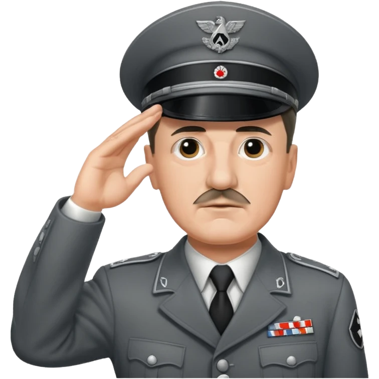 Hitler saluting emoji