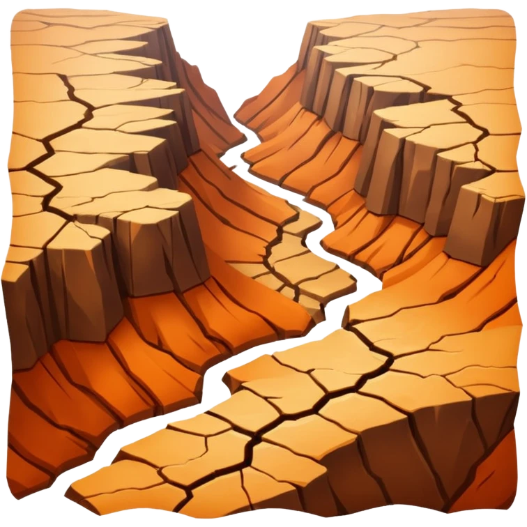 Canyon with no water in it  emoji