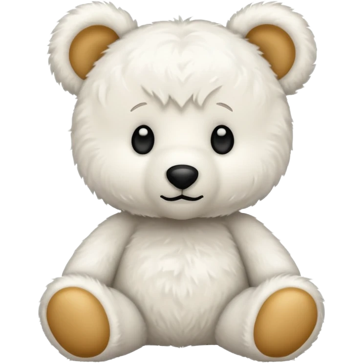 white teddy bear emoji