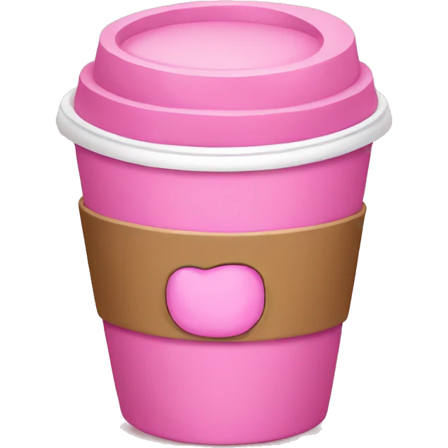 Pink coffee  emoji