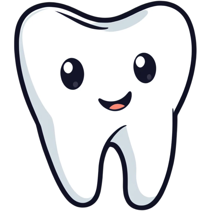 teeth app icon, clean modern dental application logo emoji