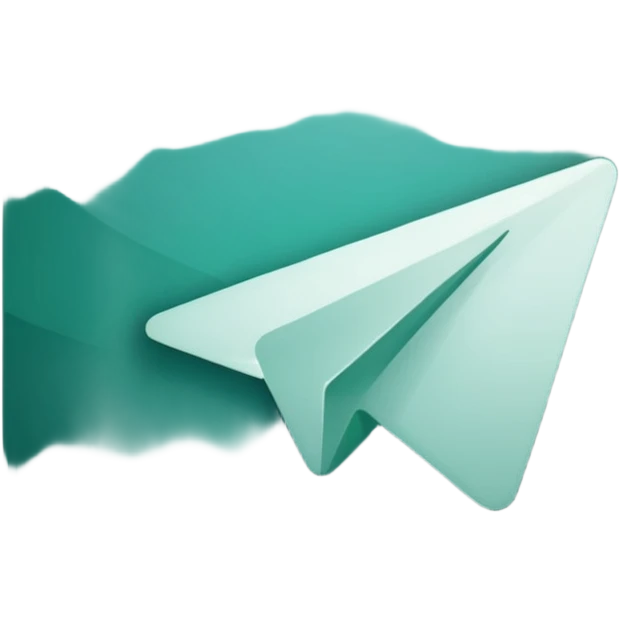 
dark green telegram logo icon without background emoji