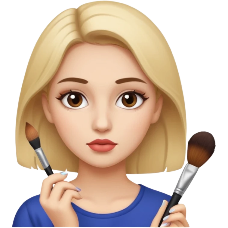 girl applying makeup emoji