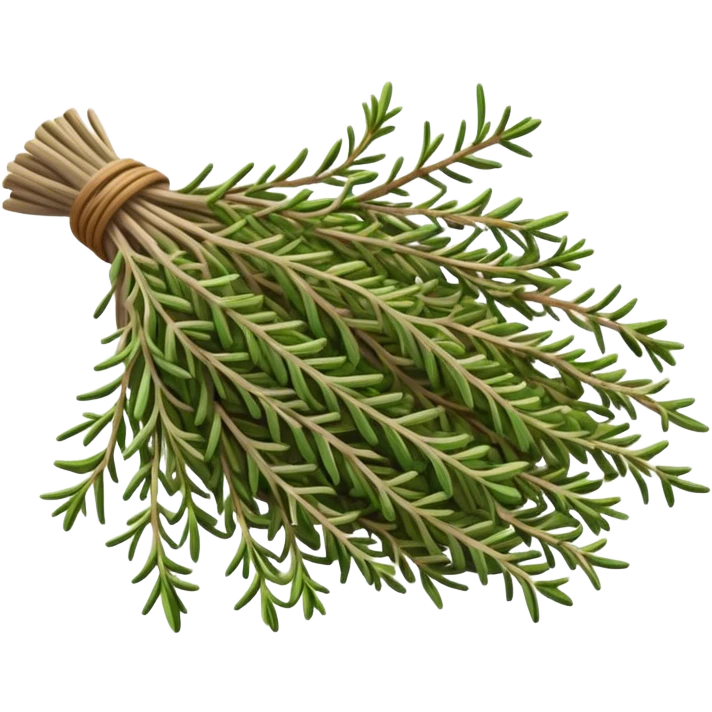Cinematic Realistic dried Thyme Emoji for cooking emoji
