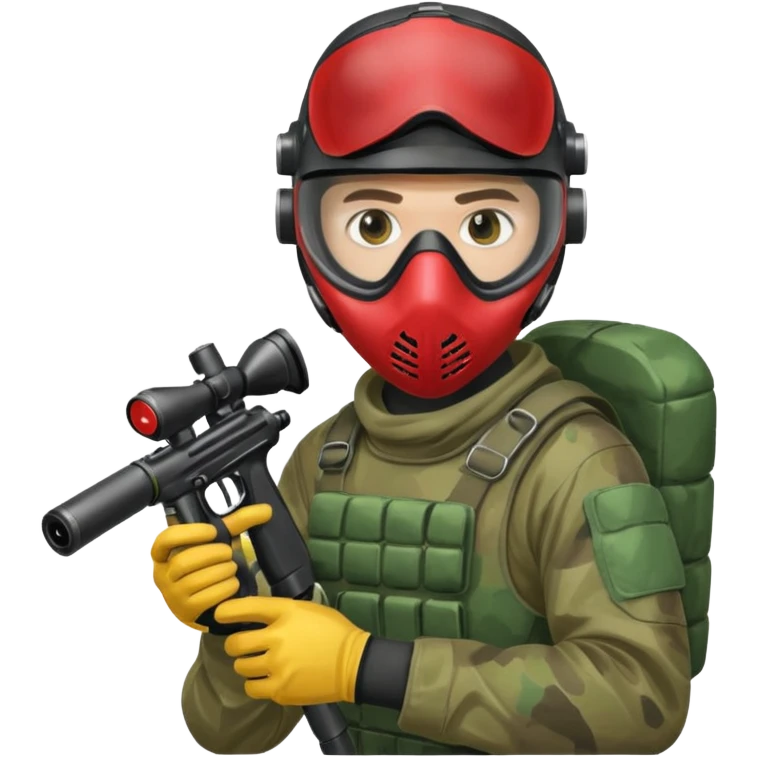 paintball player emoji