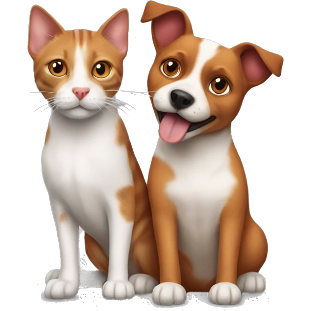 red-tabby-cat-cat-cat-feline-and-brown-jack-russell-dog-hugging emoji