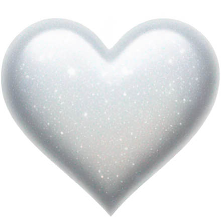 White heart sparkle emoji