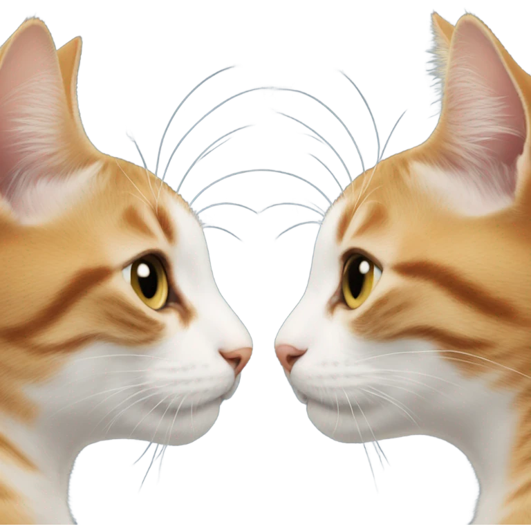 two cats kissing emoji