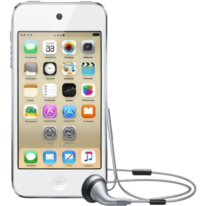 iPod touch 8 with earpiece speaker emoji