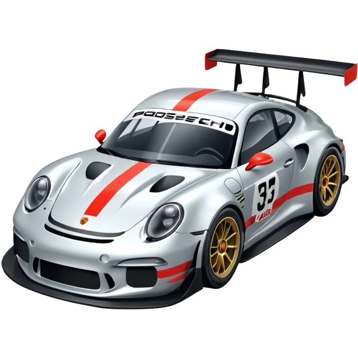 porsche gt3 racecar emoji