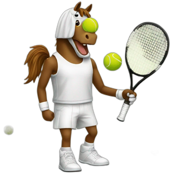 mr horse tennis emoji