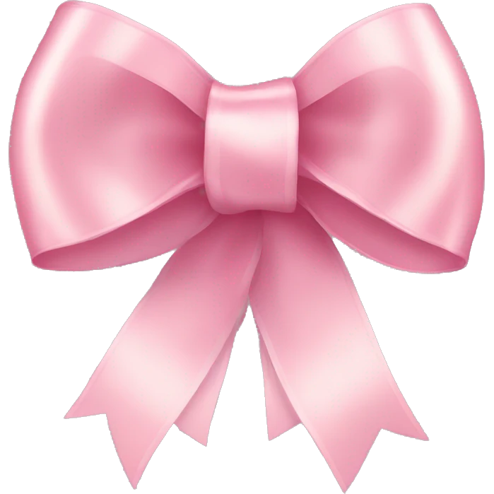 light pink ribbon bow emoji