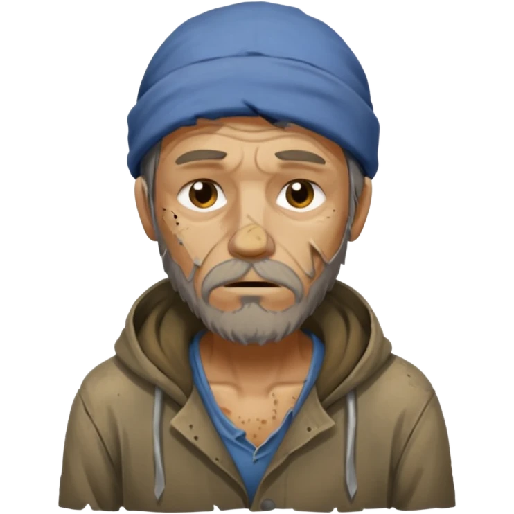 homeless man sleeping on street emoji
