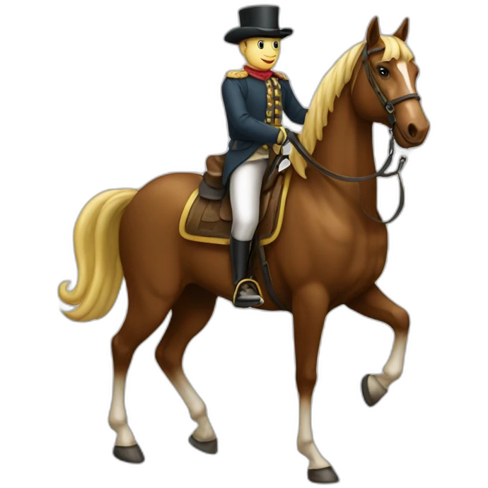 Monsieur sur cheval emoji