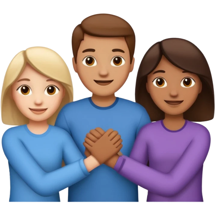 group holding hands emoji