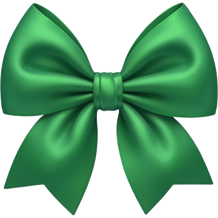Green bow emoji
