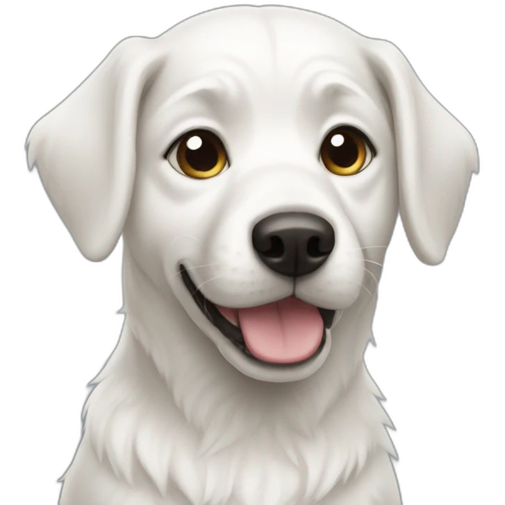 White dog emoji