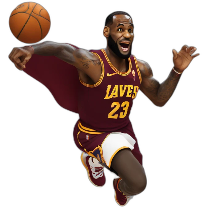 Flying Lebron James emoji