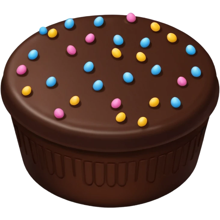 Chocolate sprinkles  emoji