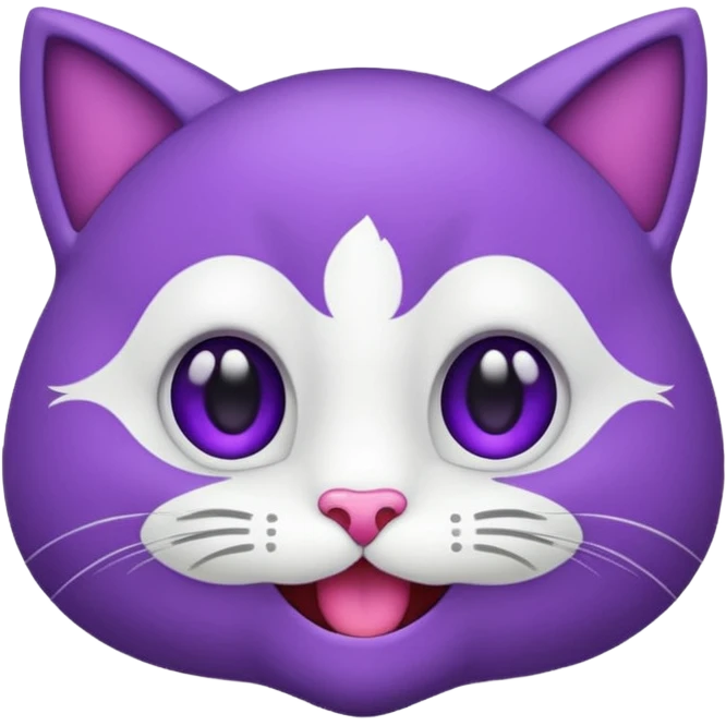 faça um gatinho roxo de emoji igual esse 🐈 so que roxo emoji