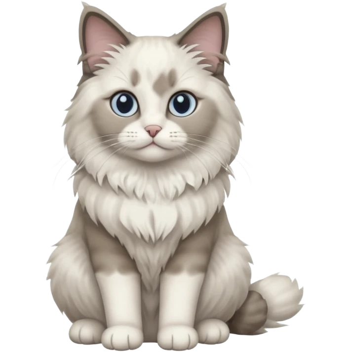 Ragdoll sitting full body emoji