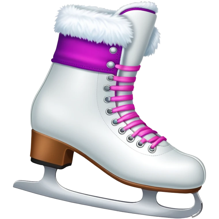 figure skating boot with colorful leg warmers pulled up over the skates emoji