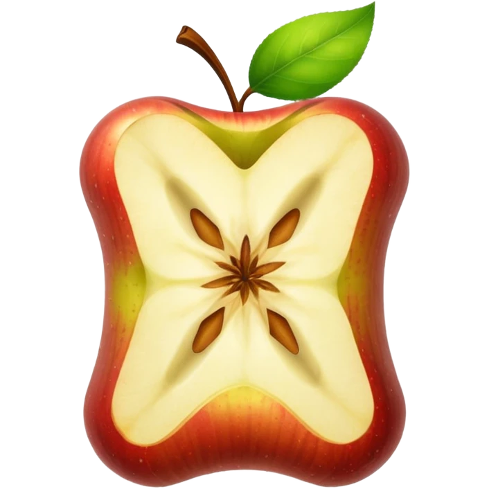 Apple core emoji