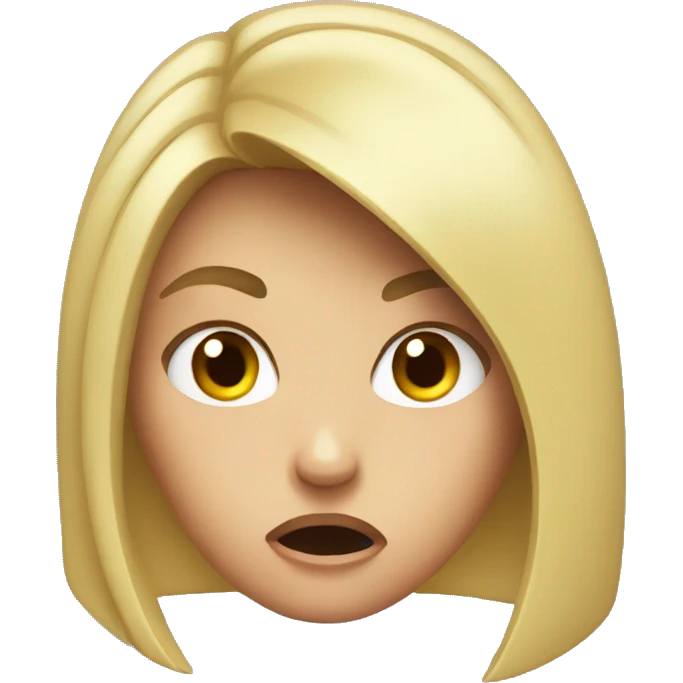 girl who is mad furious emoji