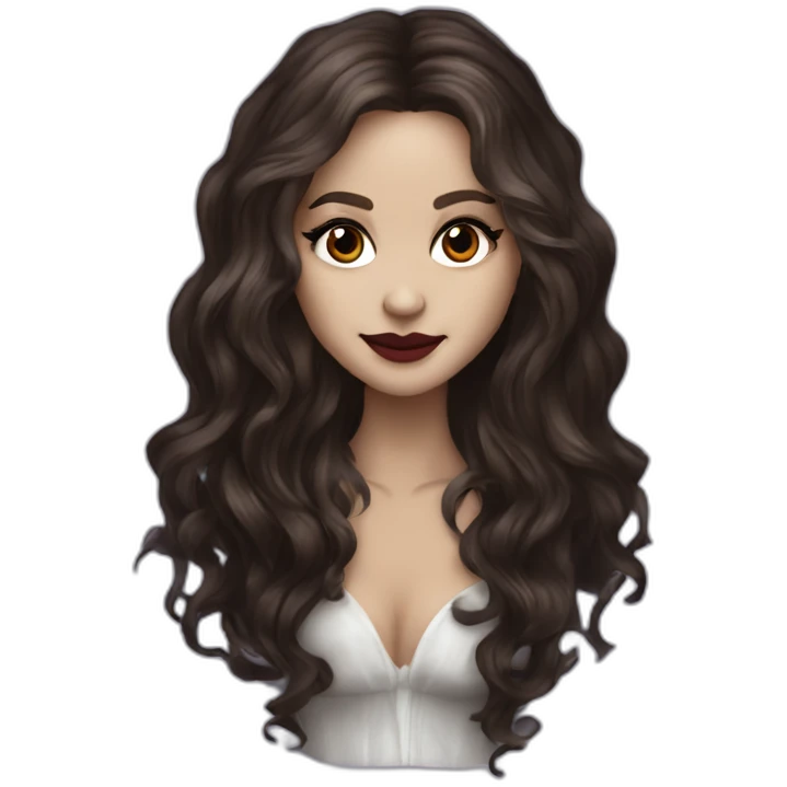 Katerina Pearce vampire diares with wavy long hair by Nina dobrev emoji