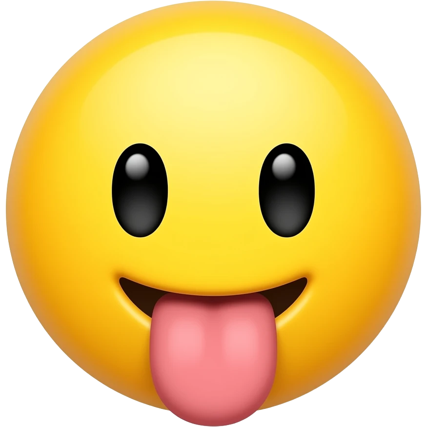 tounge face drooling round yellow emoji emoji