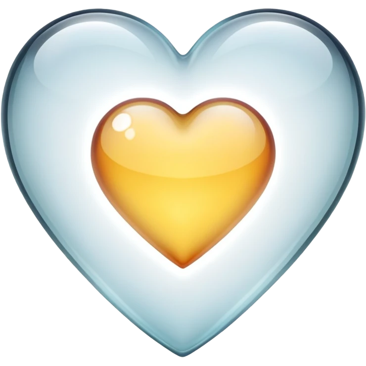 Clear heart emoji