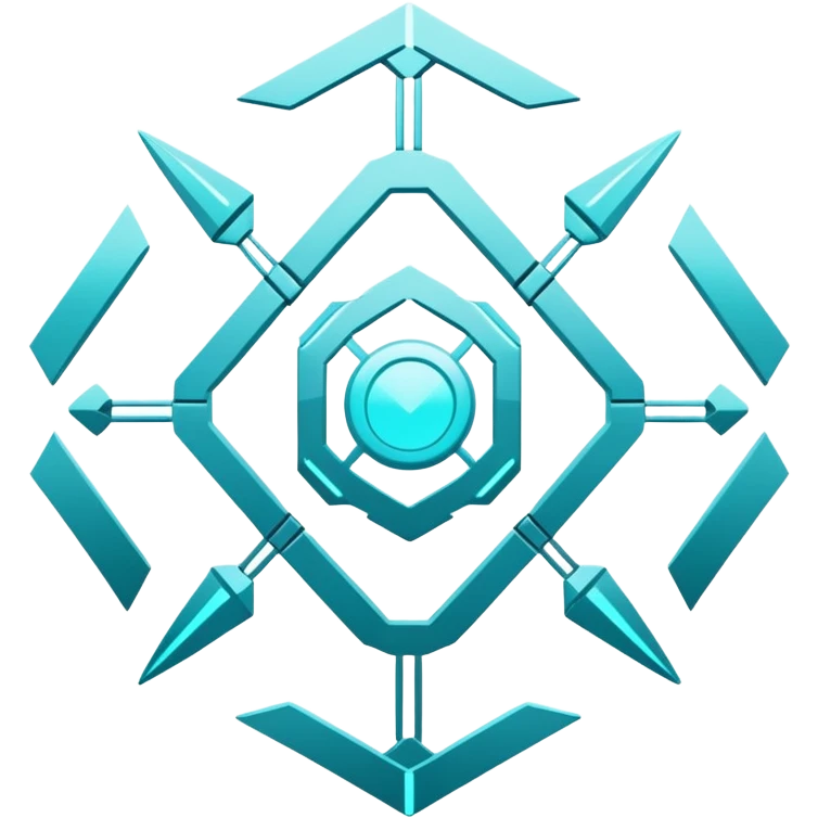  White And Cyan Cyber Aesthetic Deco emoji