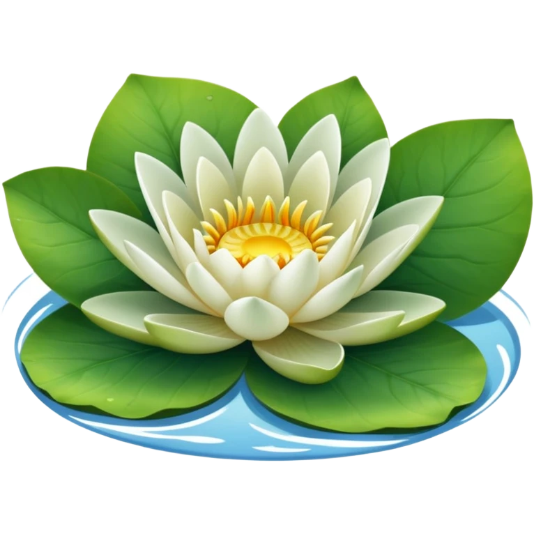 water lily circle leaf emoji