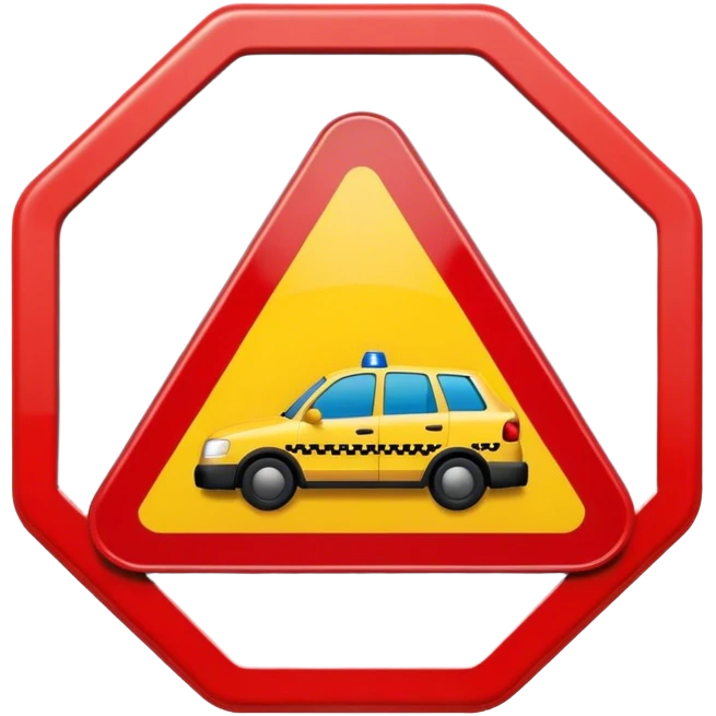 placa de pare transito emoji
