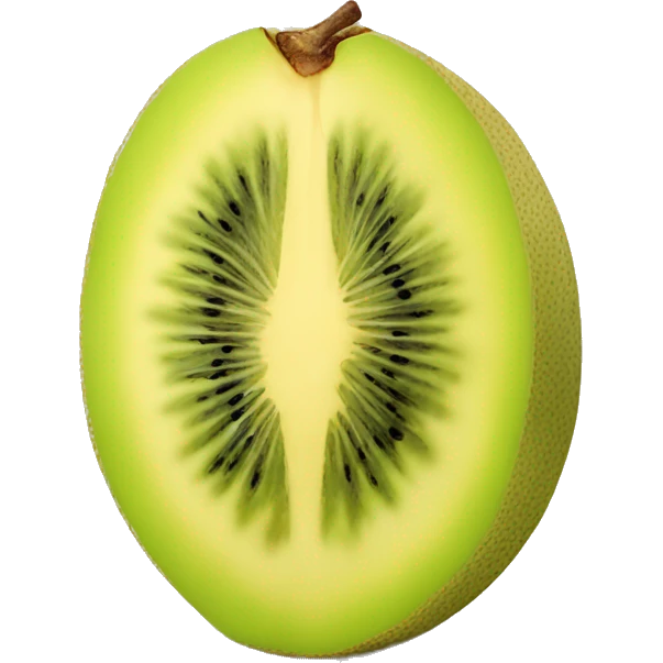 Half yellow Kiwifruit emoji